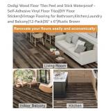 NEW 12-PK Peel & Stick Floor Tiles 36" x 6",