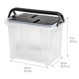 2  File Organizer w/ Wing Lid for Letter/Legal