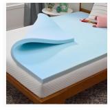 58" x 75" x 2" Memory Foam Mattress Topper,