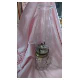 Oil Lamp made from Fruit Jar glass with Handle