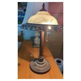 Metal Base Lamp, Glass Shade From Home in Dow.