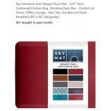 NEW 20" x 39"  Anti Fatigue Mat - Non Slip, Red