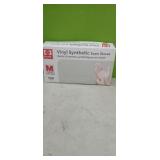 (100) Medium Vinyl Synthetic Exam Gloves