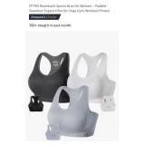 FITTIN Racerback Sports Bras for Women - Padded