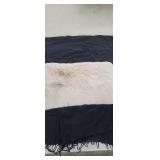 12" x 21" Faux Fur Travel Pillow, Beige