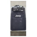 4 Pc Jeep Floor Mats, Black*1 is damaged see