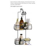 Epicano Shower Caddy Hanging, Anti-Swing Over