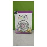 Color Therapy Adult Coloring Book with markers