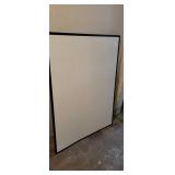 48" X 36" Magnetic Dry Erase White Board, Black