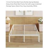 NEW 14" Full Size Bed Frame, No Box Spring