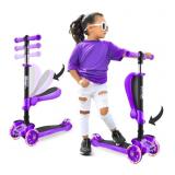 New Hurtle Purple 3-Wheeled Scooter for Kids -