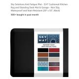 NEW 20" x 32" Anti Fatigue Mat - Non Slip,  Black