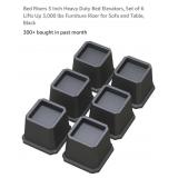 Bed Risers 3 Inch Heavy Duty Bed Elevators, Set