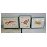 NEW Set of 3 - 3D Puzzles / Crocodile, Butterfly