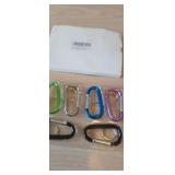 Set of 6 Carabiner Spring Snap Link Hook ï¿½ multi