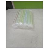(50)  7.5" Colossal Striped Poly Wrap Straws