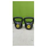 ( 2) New 10# Kettle Bell Weights