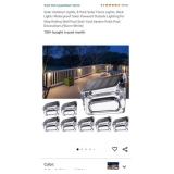 Solar Outdoor Lights, 8 Pack Solar Fence Lights,
