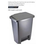 8.25-Gal Rubbermaid Step-On Trash Can w/ Lid,