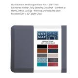 NEW 20" x 39"  Anti Fatigue Mat - Non Slip, Grey
