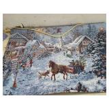 NEW Fiber-Optic Wall Hanging "Christmas Sleigh