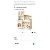 NEW Wooden Play Kitchen w/ Toy Storage System &