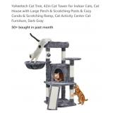 NEW 42" Cat Tower, Dark Grey*Assembly