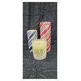 Set of 3 Holiday Candles