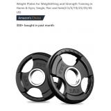 RitFit Olympic Rubber Grip Plates for Barbell,