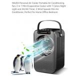 NEW 3 in 1 Mini Air Cooler w/ 7 Night Light