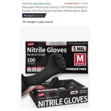 Disposable Nitrile Exam Gloves, 5 Mil Chemical