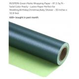 NEW 30" x 32.8ft Green Matte Wrapping Paper