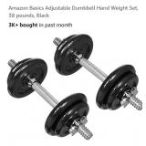 NEW Adjustable Dumbbell Hand Weight Set, 38 lbs,