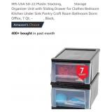 NEW 2 Pk - 7 QtStorage Organizer w/ Sliding