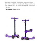 NEW 2-in-1 Kids Kick Scooter w/ LED Lighted
