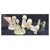 Vintage Precious Moments Christmas Lot, 7 Pcs
