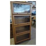 Glass Door Bookcase (Lawyer Style) 4 Glass
