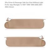 NEW 2Pcs Driver & Passenger Side Sun Visor