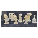 Vintage Precious Moments Figurines & a Bell, 7