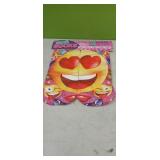 2 Pair Ladies 6-10 Emoji Socks