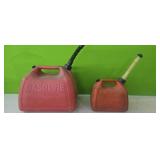 2- Gas Cans 5 gal, & 1-1/2 gal