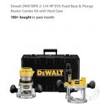 Dewalt DW618PK 2-1/4 HP EVS Fixed Base & Plunge