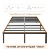 14.2" Queen Size Bed Frame Metal