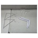 3 Set of Shelf Brackets, Closet Bracket Shelf Bar
