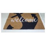 Anchor "Welcome" Doormat, Coir w/ Vinyl Backing