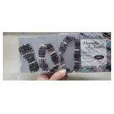 NEW Set of 3 - Magnetic Jewelry, Plum & Pearl,