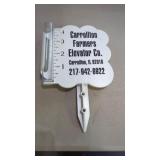 Carrollton Farmers Elevator Rain Gauge.    Great