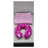 Breast Cancer Awareness Travel Pillow (Memory