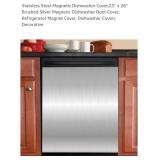 NEW Brushed Silver Magnetic Dishwasher Door