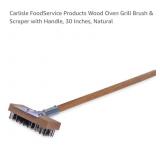 NEW Wood Oven Grill Brush & Scraper w/ Handle,